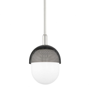 Nyack - 1 Light Small Pendant in Contemporary/Modern Style - 9 Inches Wide by 14 Inches High