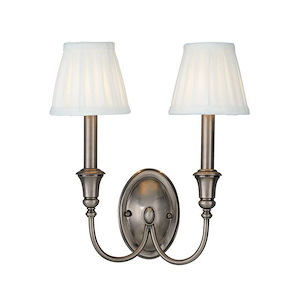 Huntington - Two Light Wall Sconce - 12 Inches Wide by 12.75 Inches High