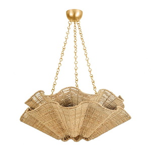 Hayworth - 6 Light Chandelier-11.75 Inches Tall and 30.25 Inches Wide