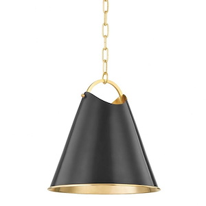 Burnbay - 1 Light Pendant-14.5 Inches Tall and 13.75 Inches Wide - 1271187
