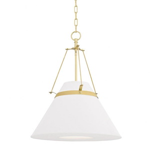 Clemens - One Light Pendant in Contemporary Style - 20.5 Inches Wide by 25 Inches High