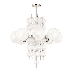 Calypso 8-Light Chandelier - 33.5 Inches Wide by 35.5 Inches High