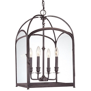 Oxford - Four Light Pendant - 14 Inches Wide by 22 Inches High