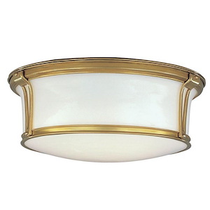 Newport - Two Light Flush Mount - 13 Inches Wide by 5.125 Inches High - 92381