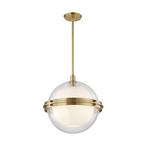 Northport - 19.5 Inch One Light Pendant in Contemporary Style - 18 Inches Wide by 19.5 Inches High