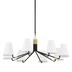Stanwyck - 8 Light Chandelier-16 Inches Tall and 40 Inches Wide