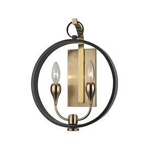 Dresden - Two Light Wall Sconce - 12 Inches Wide by 14.75 Inches High