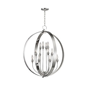 Dresden - Twelve Light 2-Tier Chandelier - 30 Inches Wide by 35 Inches High