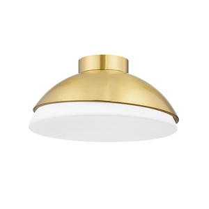 Morse - 2 Light Flush Mount in Transitional Style - 15.25 Inches Wide by 7.75 Inches High