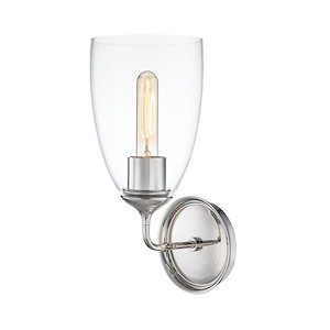 Glenwood - One Light Wall Sconce in Transitional Style - 6 Inches Wide by 13.5 Inches High