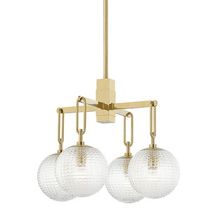 Jewett - Four Light Chandelier in Transitional Style - 24 Inches Wide by 23 Inches High - 921637