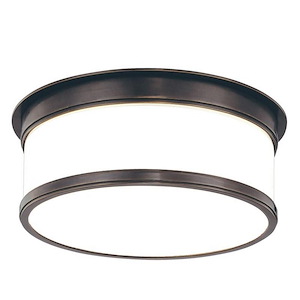 Geneva - Two Light Flush Mount - 12.25 Inches Wide by 4.75 Inches High