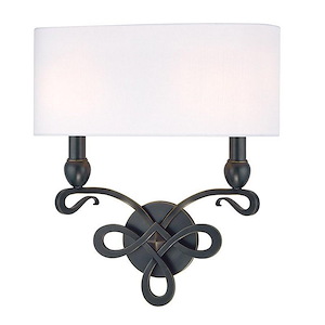 Pawling - Two Light Wall Sconce - 14 Inches Wide by 16.5 Inches High