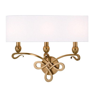 Pawling - Three Light Wall Sconce - 20 Inches Wide by 16.5 Inches High