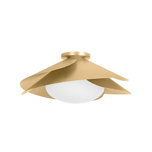 Brookhaven - 1 Light Flush Mount-7.5 Inches Tall and 15.25 Inches Wide