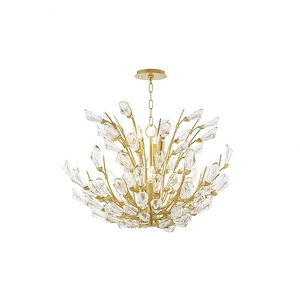Tulip - Four Light Flush Mount in Transitional Style - 23.25 Inches Wide by 7 Inches High