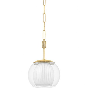 Clementon - 1 Light Pendant-16.75 Inches Tall and 11 Inches Wide