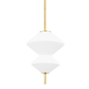Barrow - 14W 1 LED Pendant-24.75 Inches Tall and 15 Inches Wide