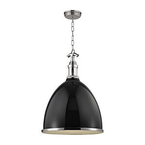 Viceroy One Light Large Pendant - 16.75 Inches Wide by 23 Inches High