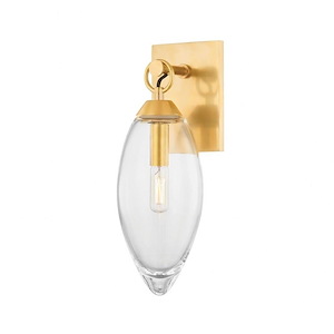 Nantucket - 1 Light Wall Sconce-13.5 Inches Tall and 4.5 Inches Wide