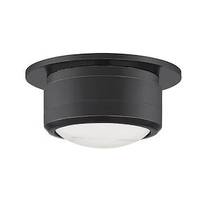 Greenport - 7 Inch 12W 1 LED Small Flush Mount/Wall Sconce in Modern/Transitional Style - 7 Inches Wide by 3.5 Inches High - 1032568