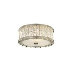 Shelby 3-Light Flush Mount - 16 Inches Wide by 7 Inches High