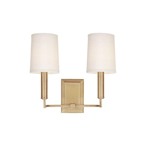 Clinton - Two Light Wall Sconce - 11 Inches Wide by 11.5 Inches High