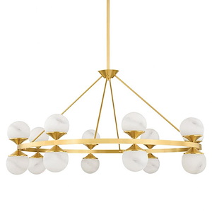 Grafton - 64W 16 LED Chandelier-23.25 Inches Tall and 46 Inches Wide