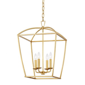 Bryant - 4 Light Medium Pendant in Transitional Style - 17 Inches Wide by 25 Inches High - 1032555