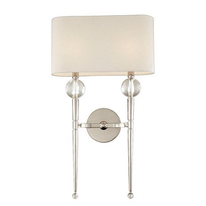 Rockland - 2 Light Wall Sconce in Transitional Style - 13 Inches Wide by 22.25 Inches High
