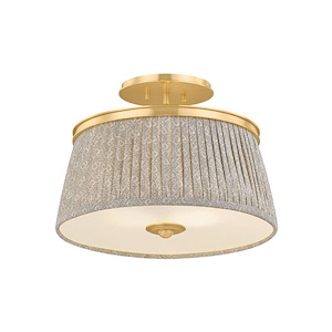 Valeria - 2 Light Semi-Flush Mount-12 Inch Tall and 16.25 Inch Wide - 1420638