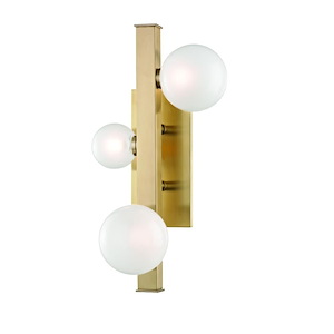 Mini Hinsdale 3-Light LED Wall Sconce - 9.5 Inches Wide by 17.75 Inches High - 750151