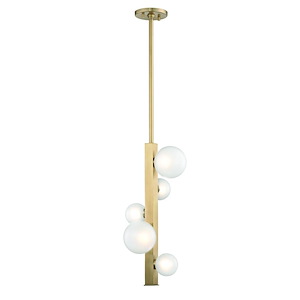 Mini Hinsdale 5-Light LED Pendant - 11 Inches Wide by 19.75 Inches High