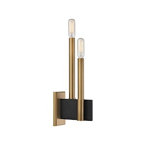 Abrams - Two Light Wall Sconce - 2.5 Inches Wide by 12.75 Inches High