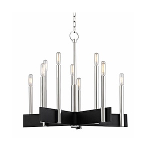 Abrams - Ten Light Chandelier - 24.75 Inches Wide by 22 Inches High