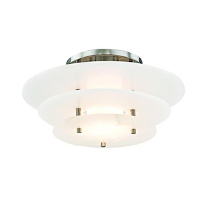 Gatsby LED 16 InchW Flush Mount - 15.75 Inches Wide by 7.5 Inches High - 750059