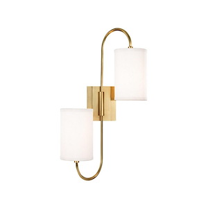 Junius - Two Light Wall Sconce - 11.75 Inches Wide by 22 Inches High