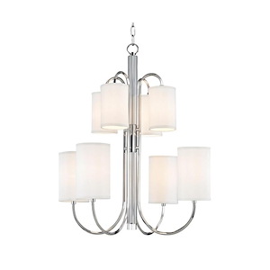 Junius - Eight Light 2-Tier Chandelier - 28.5 Inches Wide by 32 Inches High - 523081