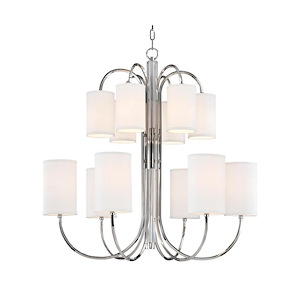 Junius - Twelve Light 2-Tier Chandelier - 34.75 Inches Wide by 36 Inches High - 523080