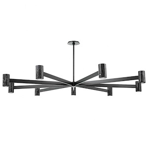 Predock - 288W 9 LED Chandelier-6.75 Inches Tall and 64 Inches Wide - 1099695