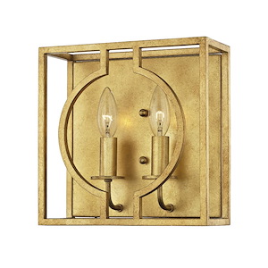 Octavio 2-Light Wall Sconce - 10 Inches Wide by 10 Inches High