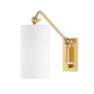 Wayne - 1 Light Wall Sconce in Contemporary/Modern Style - 4.5 Inches Wide by 11.5 Inches High