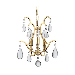 Crawford - Three Light Convertible Pendant - 13 Inches Wide by 15.5 Inches High