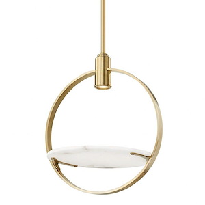 Dreyer - 21.5 Inch 9W 1 LED Pendant in Modern Style - 21.5 Inches Wide by 25.5 Inches High