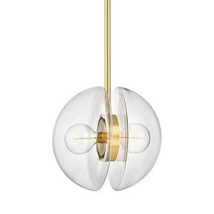 Kert - 2 Light Pendant-17.5 Inches Tall and 17 Inches Wide - 1271424