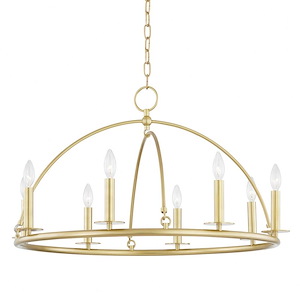 Howell - 8 Light Chandelier in Contemporary/Modern Style - 32 Inches Wide by 18.25 Inches High
