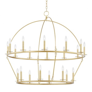 Howell - 20 Light Chandelier in Contemporary/Modern Style - 47 Inches Wide by 42.25 Inches High - 1050371