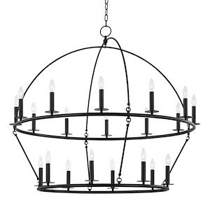 Howell - 20 Light Chandelier in Contemporary/Modern Style - 47 Inches Wide by 42.25 Inches High