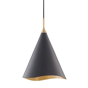 Martini One Light 13In Pendant - 13 Inches Wide by 18.5 Inches High