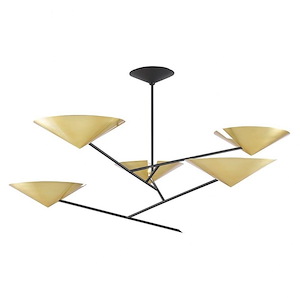 Equilibrium - 5 Light Chandelier in Modern Style - 59 Inches Wide by 23 Inches High